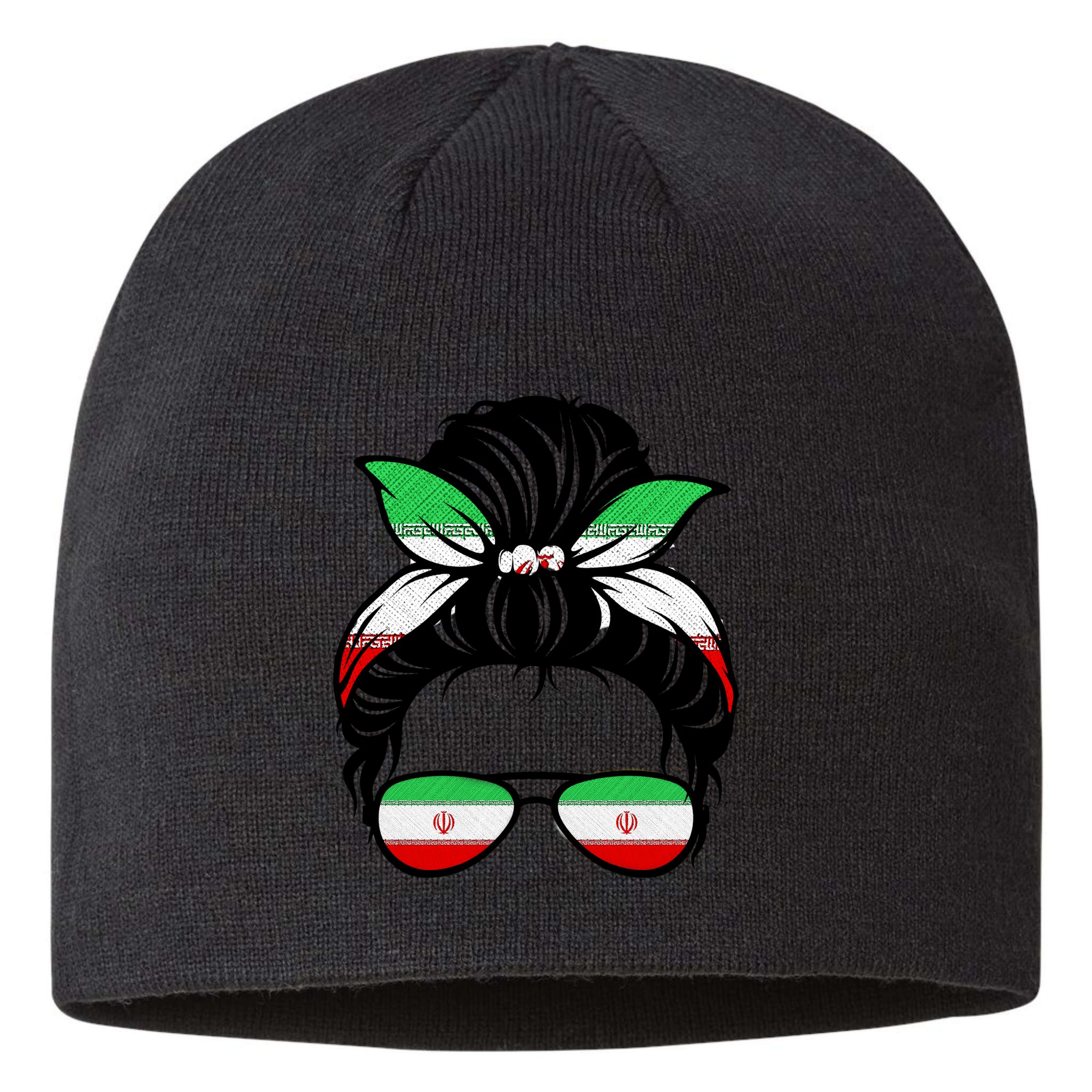 Iran Messy Bun Support Iran IranIran Sustainable Beanie