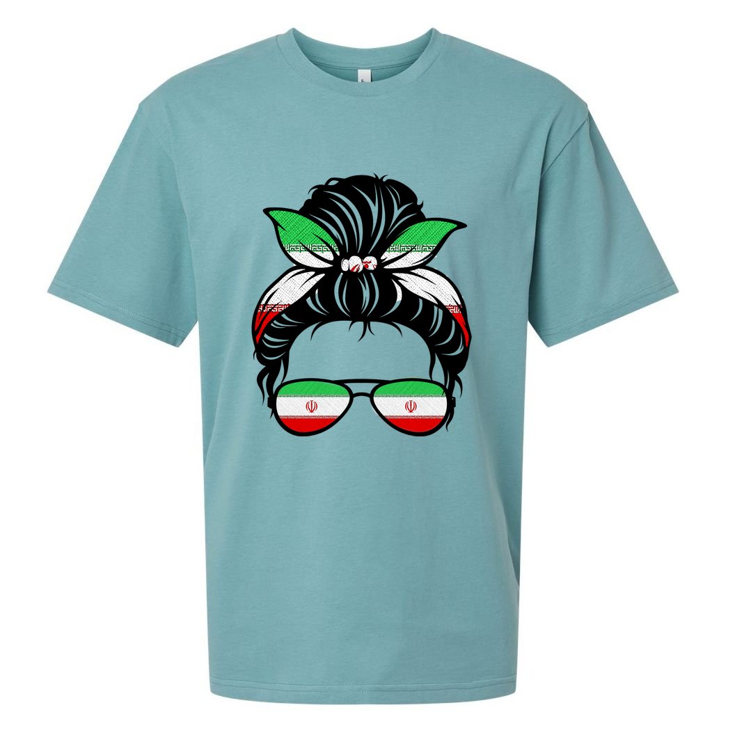 Iran Messy Bun Support Iran IranIran Sueded Cloud Jersey T-Shirt