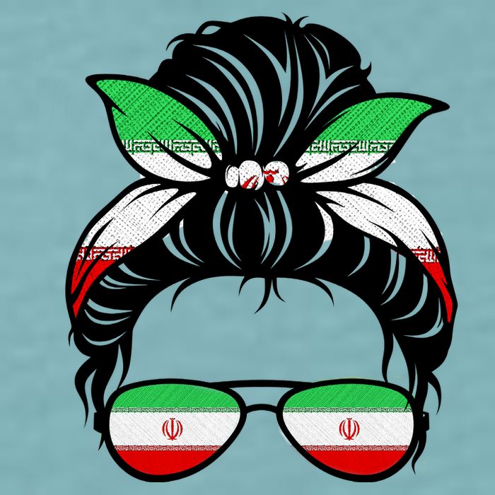 Iran Messy Bun Support Iran IranIran Sueded Cloud Jersey T-Shirt