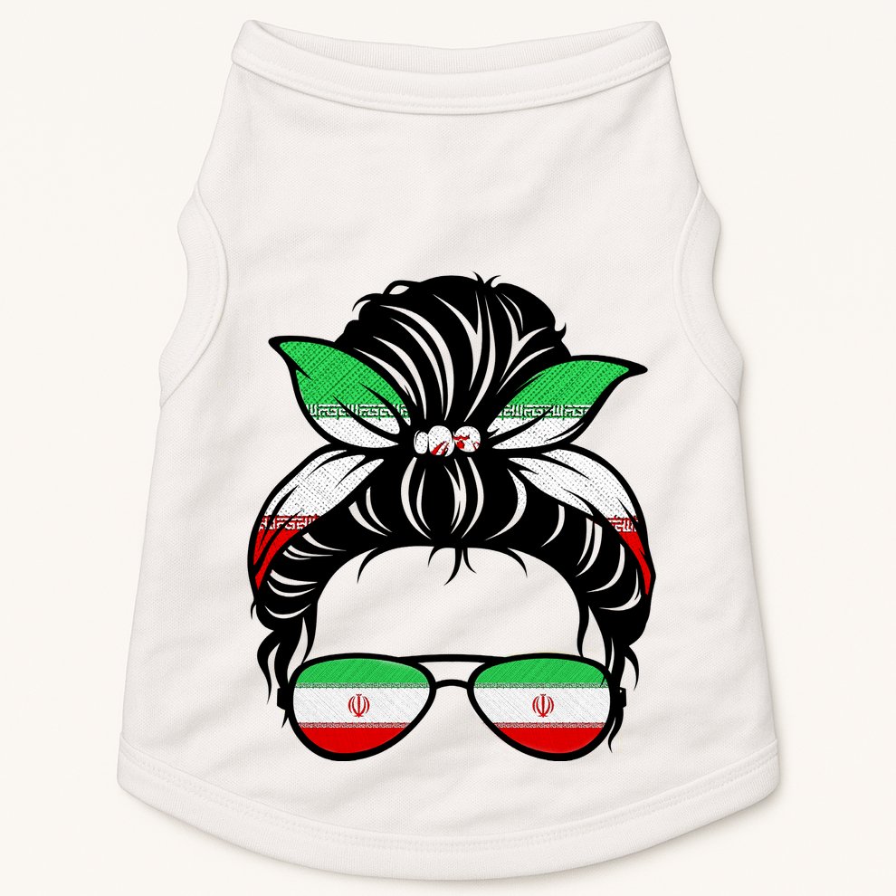 Iran Messy Bun Support Iran IranIran Doggie Tank