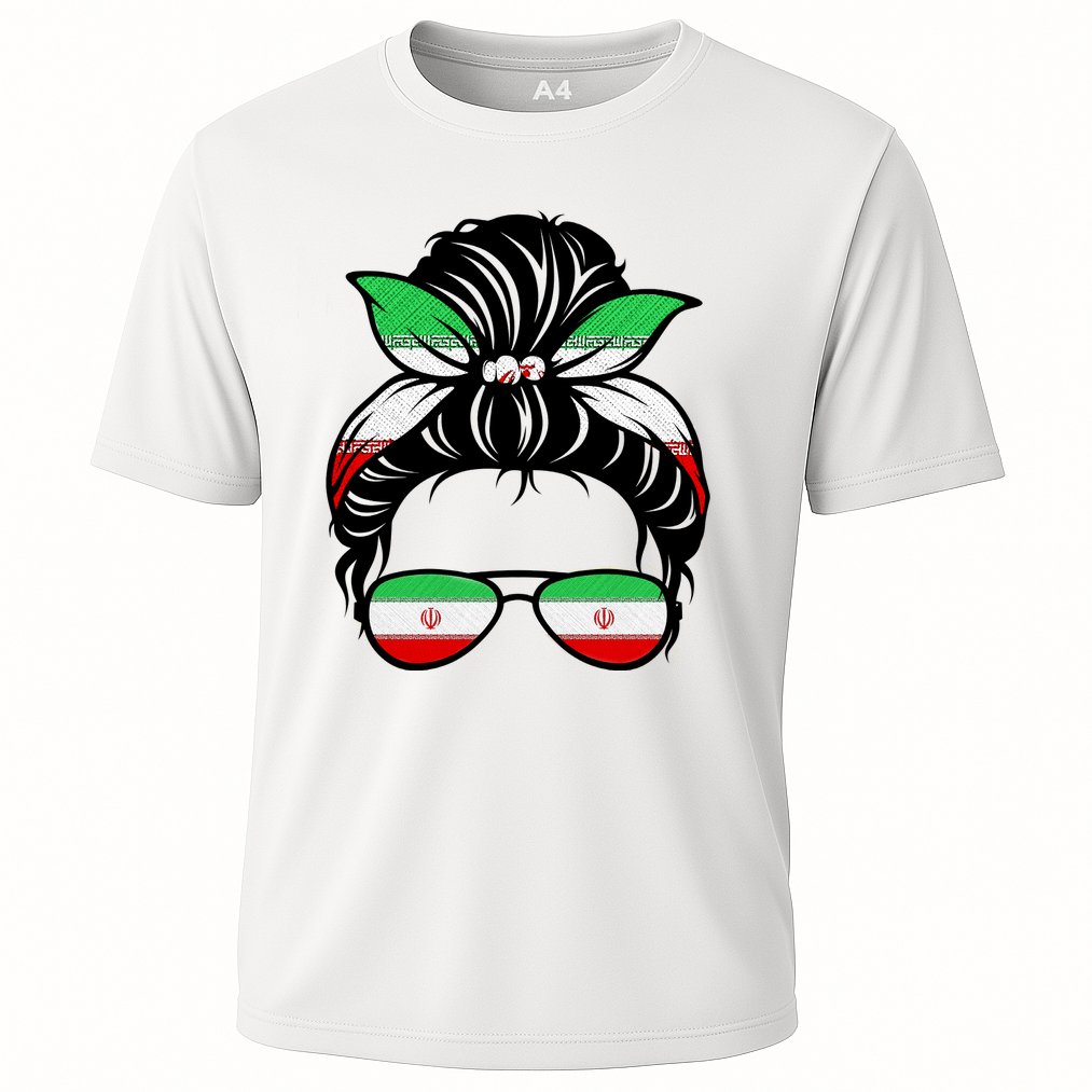 Iran Messy Bun Support Iran IranIran Performance Shirt