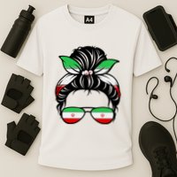 Iran Messy Bun Support Iran IranIran Performance Shirt