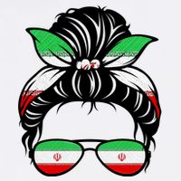 Iran Messy Bun Support Iran IranIran Hoodie