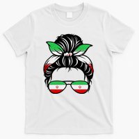 Iran Messy Bun Support Iran IranIran T-Shirt