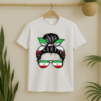 Iran Messy Bun Support Iran IranIran T-Shirt