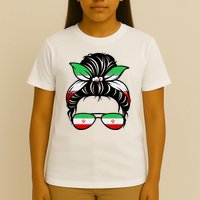 Iran Messy Bun Support Iran IranIran T-Shirt