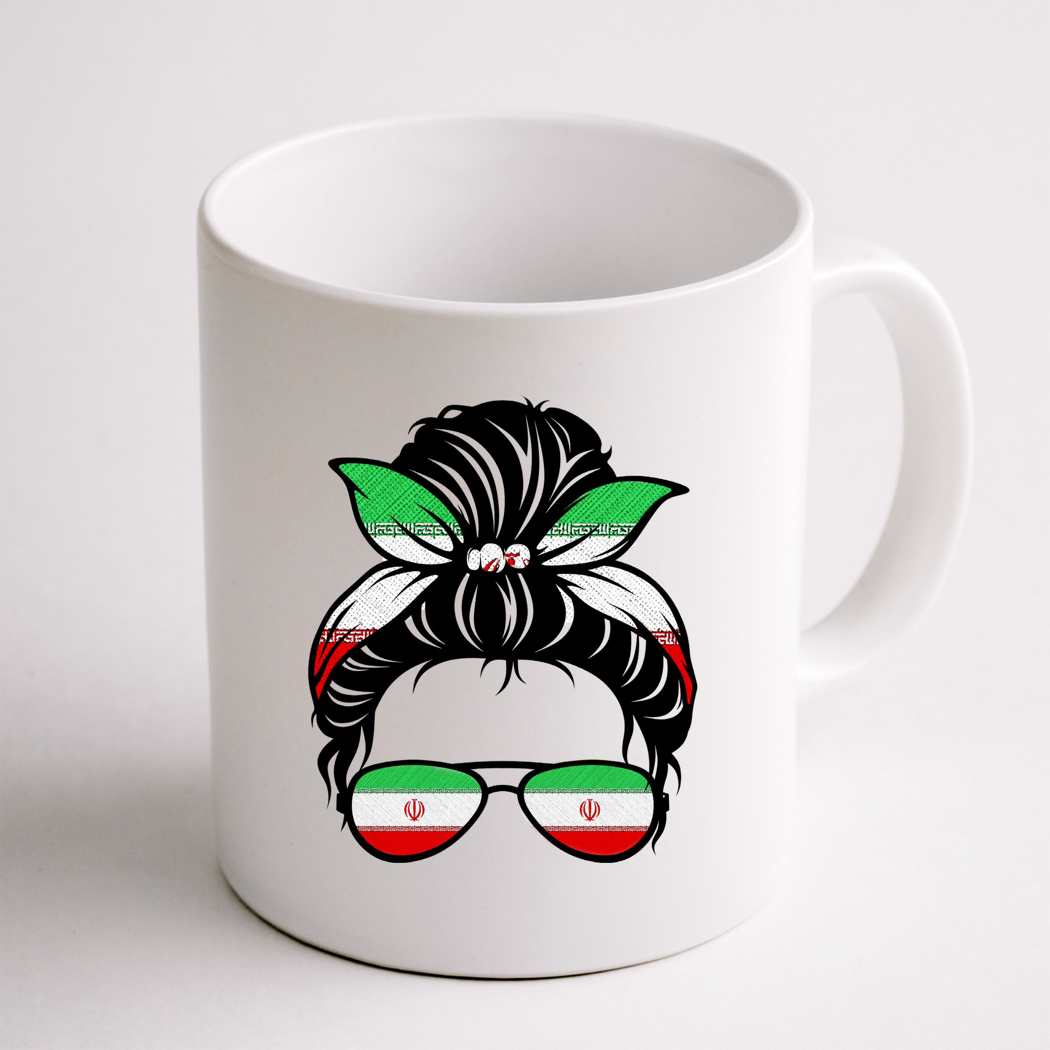 Iran Messy Bun Support Iran IranIran Mug