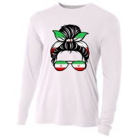 Iran Messy Bun Support Iran IranIran Cooling Performance Long Sleeve Crew