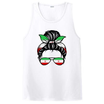 Iran Messy Bun Support Iran IranIran PosiCharge Competitor Tank