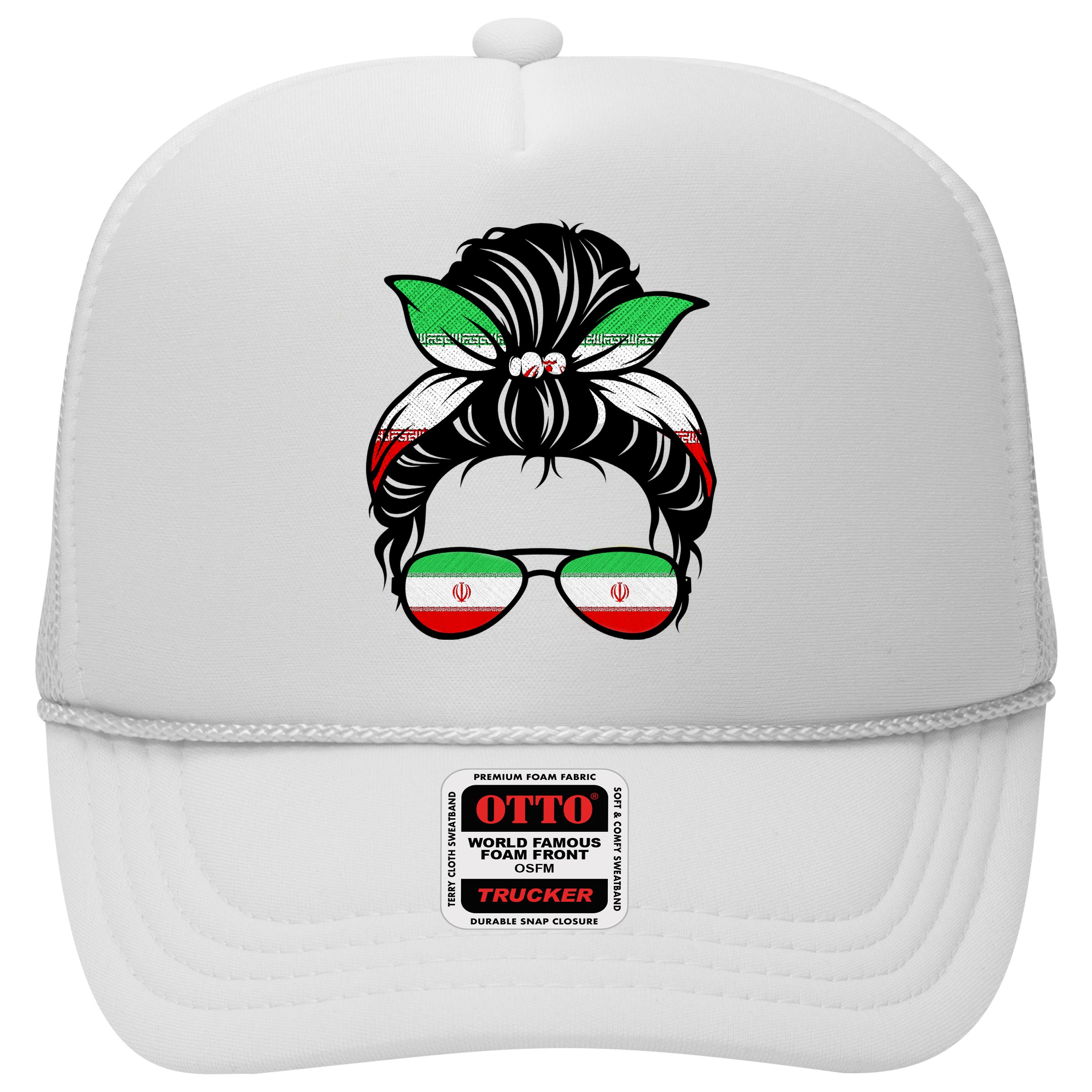 Iran Messy Bun Support Iran IranIran Hat
