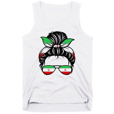 Iran Messy Bun Support Iran IranIran Tank Top