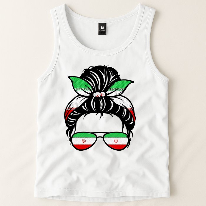 Iran Messy Bun Support Iran IranIran Tank Top