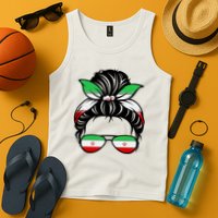 Iran Messy Bun Support Iran IranIran Tank Top