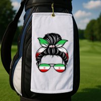 Iran Messy Bun Support Iran IranIran Golf Towel