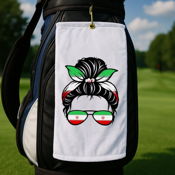 Iran Messy Bun Support Iran IranIran Golf Towel
