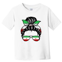 Iran Messy Bun Support Iran IranIran Toddler T-Shirt