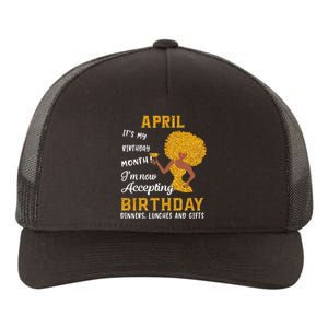 It’s My Birthday Black Wo Aries Taurus Gifts Yupoong Adult 5-Panel Trucker Hat