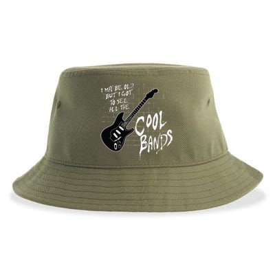 I May Be Old But I Got To See All The Cool Bands Sustainable Bucket Hat