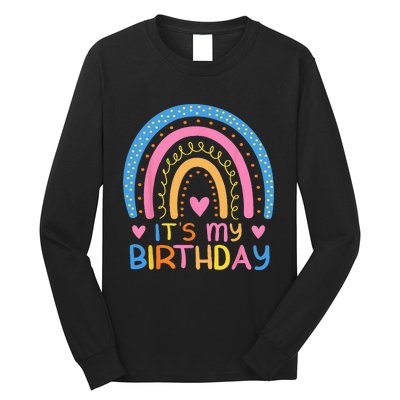 IT’S MY BIRTHDAY RAINBOW For Women Ns Girls Gift Long Sleeve Shirt