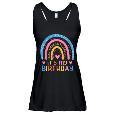 IT’S MY BIRTHDAY RAINBOW For Women Ns Girls Gift Ladies Essential Flowy Tank