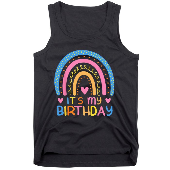 IT’S MY BIRTHDAY RAINBOW For Women Ns Girls Gift Tank Top