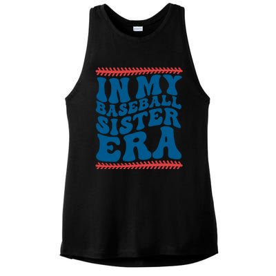 In My Baseball Sister Era Sporty Girl Ladies PosiCharge Tri-Blend Wicking Tank