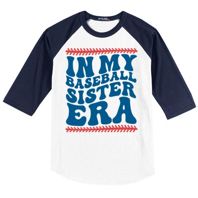 In My Baseball Sister Era Sporty Girl Baseball Sleeve Shirt