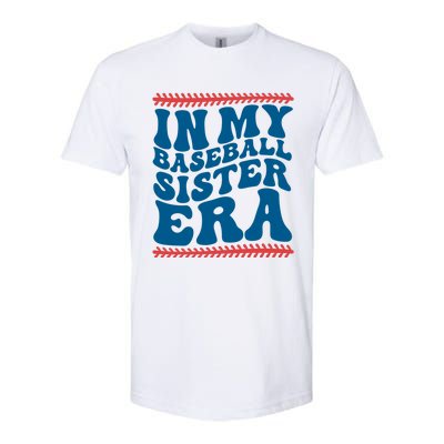 In My Baseball Sister Era Sporty Girl Softstyle CVC T-Shirt