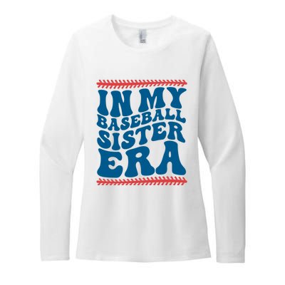 In My Baseball Sister Era Sporty Girl Womens CVC Long Sleeve Shirt