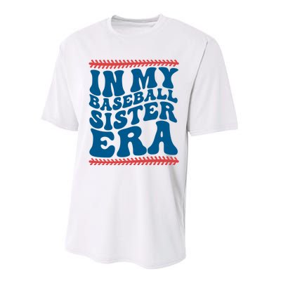 In My Baseball Sister Era Sporty Girl Performance Sprint T-Shirt