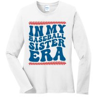 In My Baseball Sister Era Sporty Girl Ladies Long Sleeve Shirt