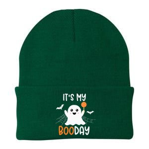 Its My Boo Day Cute Halloween Birthday Ghost Knit Cap Winter Beanie