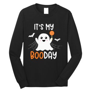 Its My Boo Day Cute Halloween Birthday Ghost Long Sleeve Shirt