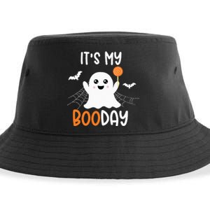 Its My Boo Day Cute Halloween Birthday Ghost Sustainable Bucket Hat