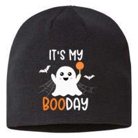 Its My Boo Day Cute Halloween Birthday Ghost Sustainable Beanie