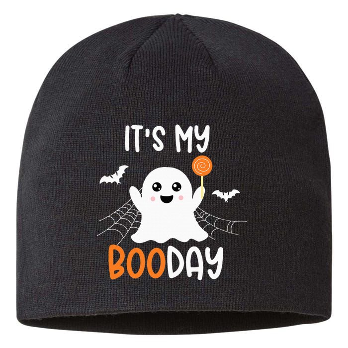 Its My Boo Day Cute Halloween Birthday Ghost Sustainable Beanie