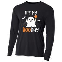 Its My Boo Day Cute Halloween Birthday Ghost Cooling Performance Long Sleeve Crew