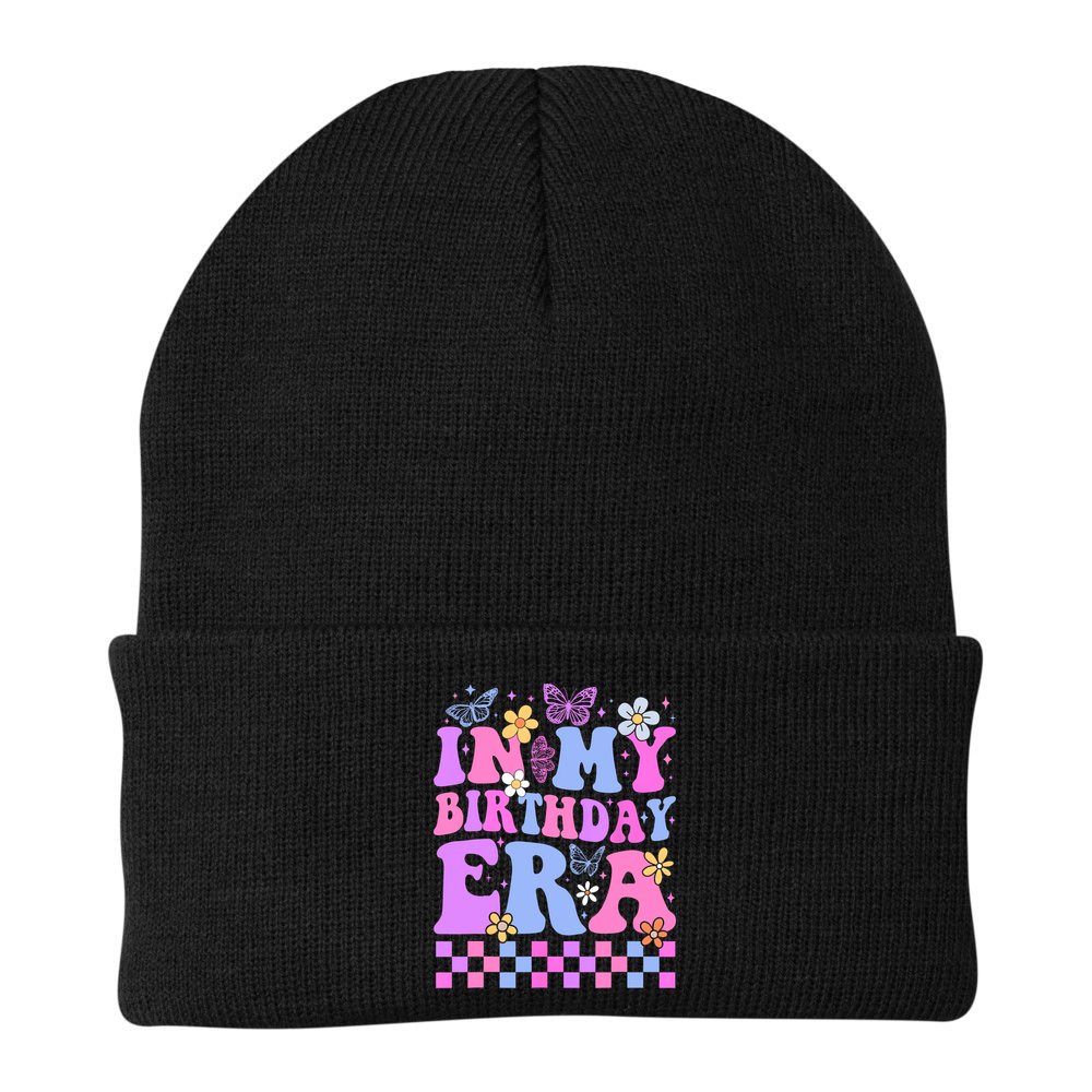 In My Birthday Era Retro Funny Bday Gifts Girl Beanie
