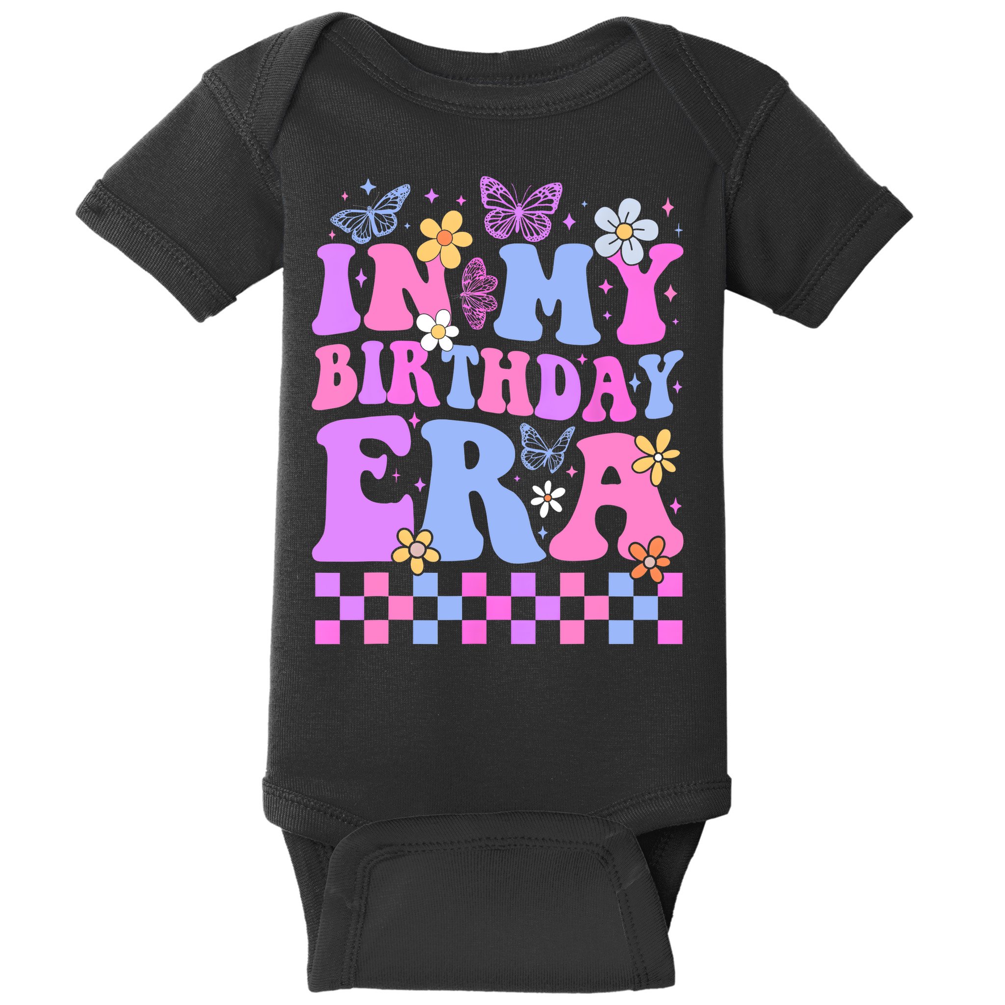 In My Birthday Era Retro Funny Bday Gifts Girl Baby Bodysuit