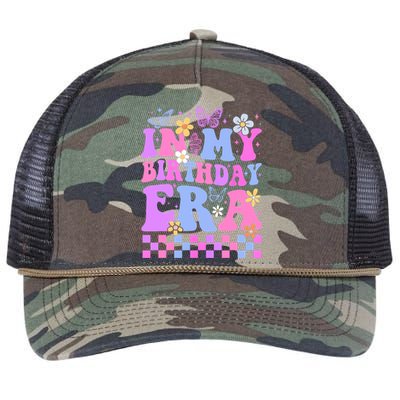 In My Birthday Era Retro Funny Bday Gifts Girl Retro Rope Trucker Hat Cap