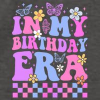 In My Birthday Era Retro Funny Bday Gifts Girl Vector Backpack