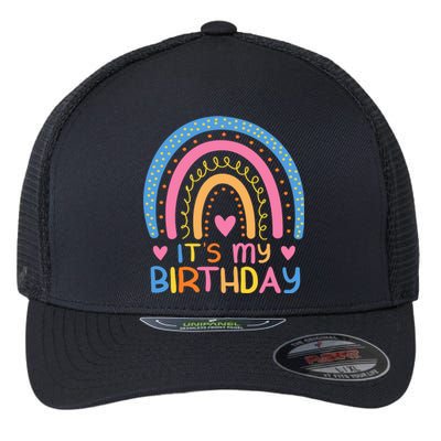 IT’S MY BIRTHDAY RAINBOW For Women Teens Women Gifts Flexfit Unipanel Trucker Cap