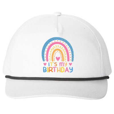 IT’S MY BIRTHDAY RAINBOW For Women Teens Women Gifts Snapback Five-Panel Rope Hat