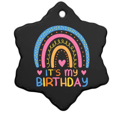 IT’S MY BIRTHDAY RAINBOW For Women Teens Women Gifts Ceramic Star Ornament