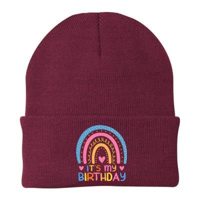 IT’S MY BIRTHDAY RAINBOW For Women Teens Women Gifts Knit Cap Winter Beanie