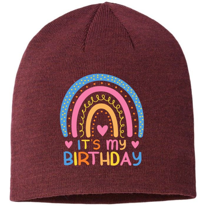 IT’S MY BIRTHDAY RAINBOW For Women Teens Women Gifts Sustainable Beanie