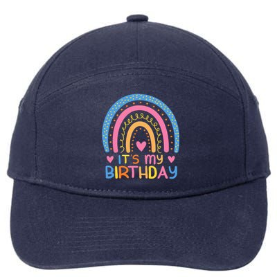 IT’S MY BIRTHDAY RAINBOW For Women Teens Women Gifts 7-Panel Snapback Hat