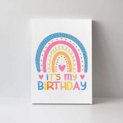 IT’S MY BIRTHDAY RAINBOW For Women Teens Women Gifts Canvas