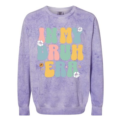 In My Bruh Era Colorblast Crewneck Sweatshirt