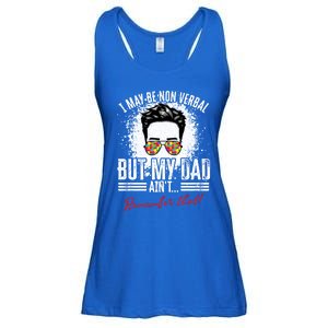 I May Be Nonverbal Dad Non Verbal Autism Cool Gift Ladies Essential Flowy Tank